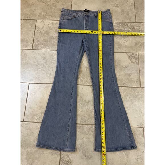 "ALLOY APPAREL Women Jeans Tall Stanton Flare Retro Disco Hippie Boho 20 x 37" - Picture 3 of 11